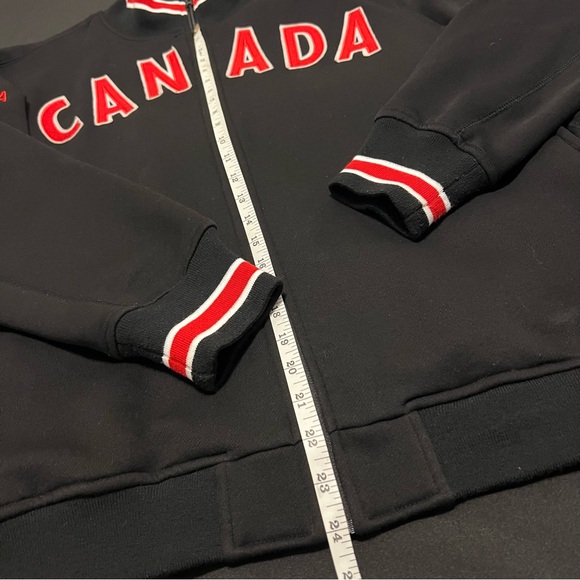 Team Canada Vintage Style Black Full Zip Sweater Jacket With Embroidery XL - Picture 4 of 11